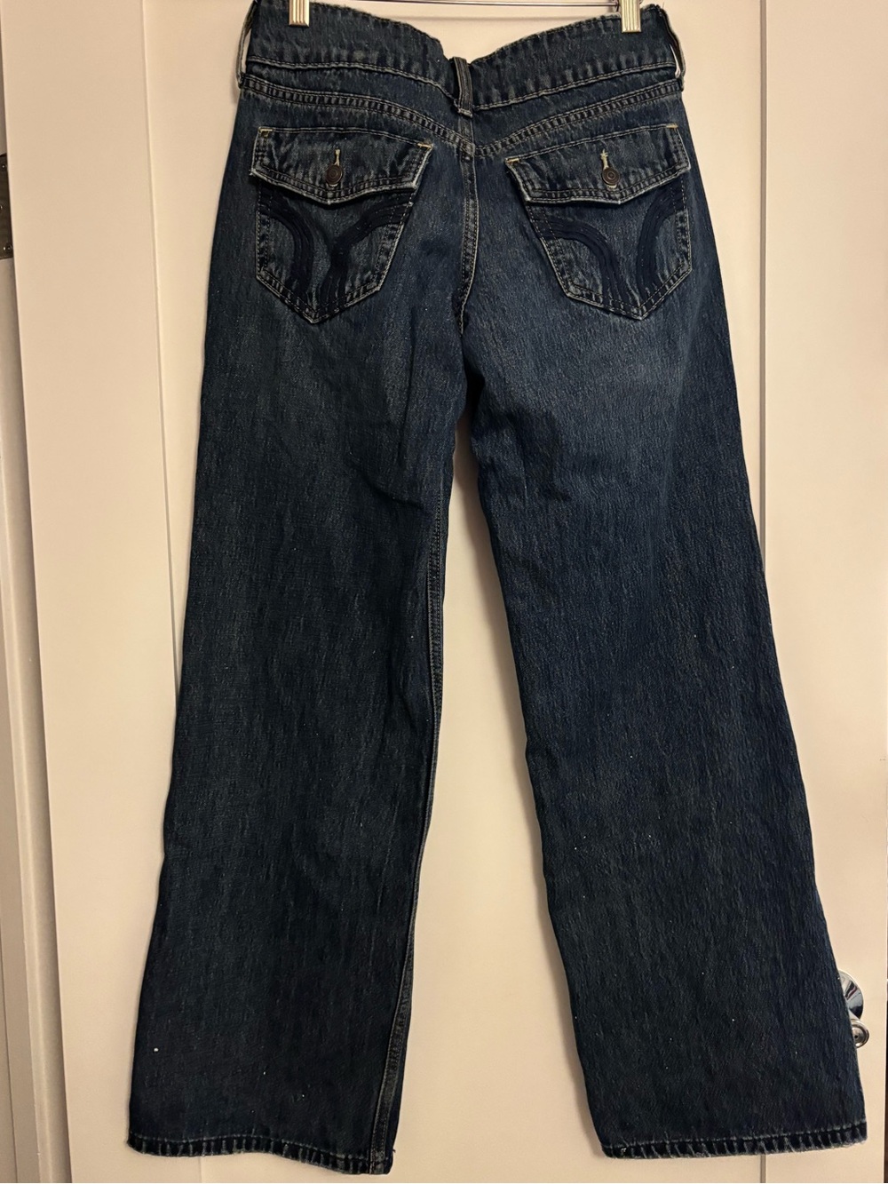 Hollister Dark Blue Straight Leg Jeans